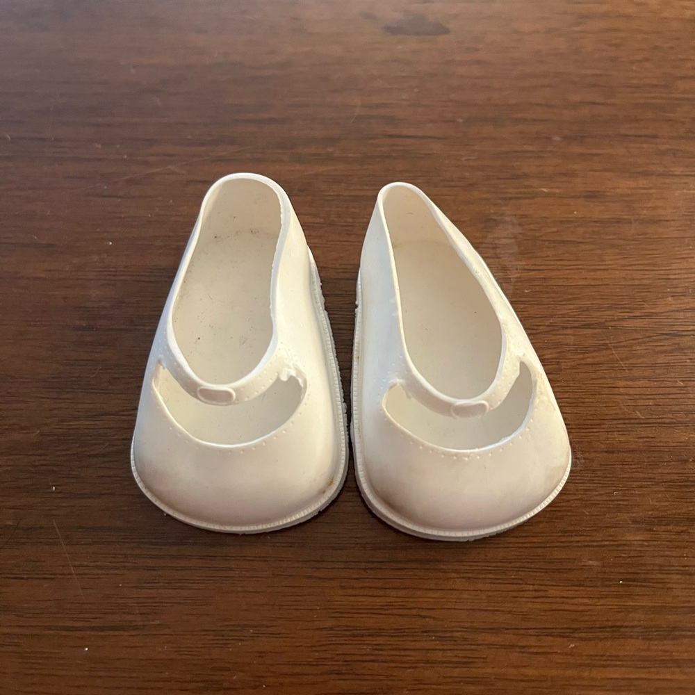 Baby Doll white plastic shoes